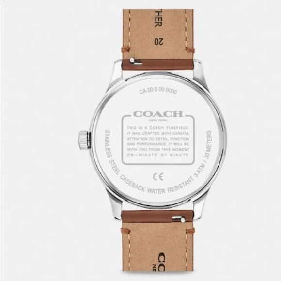 Coach Men’s Baxter Watch, 39 Mm color Brown